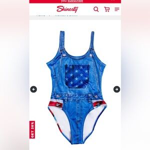 Shinesty 4th of July Jeankini XL